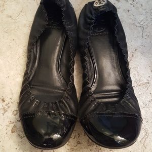 Tory Burch Black Ballet Flats